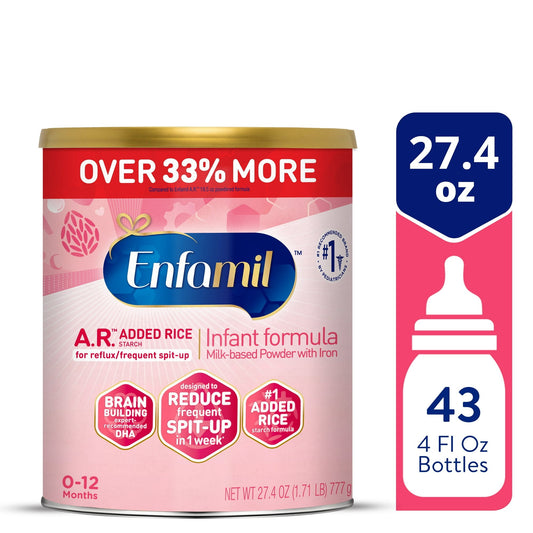 Enfamil A.R. Powder Baby Formula, Reduces Frequent Spit-Up, 27.4 oz Can