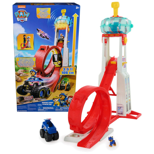 PAW Patrol: Rescue Wheels Super Loop Tower HQ with Lights, Sounds, Vehicle & Figure