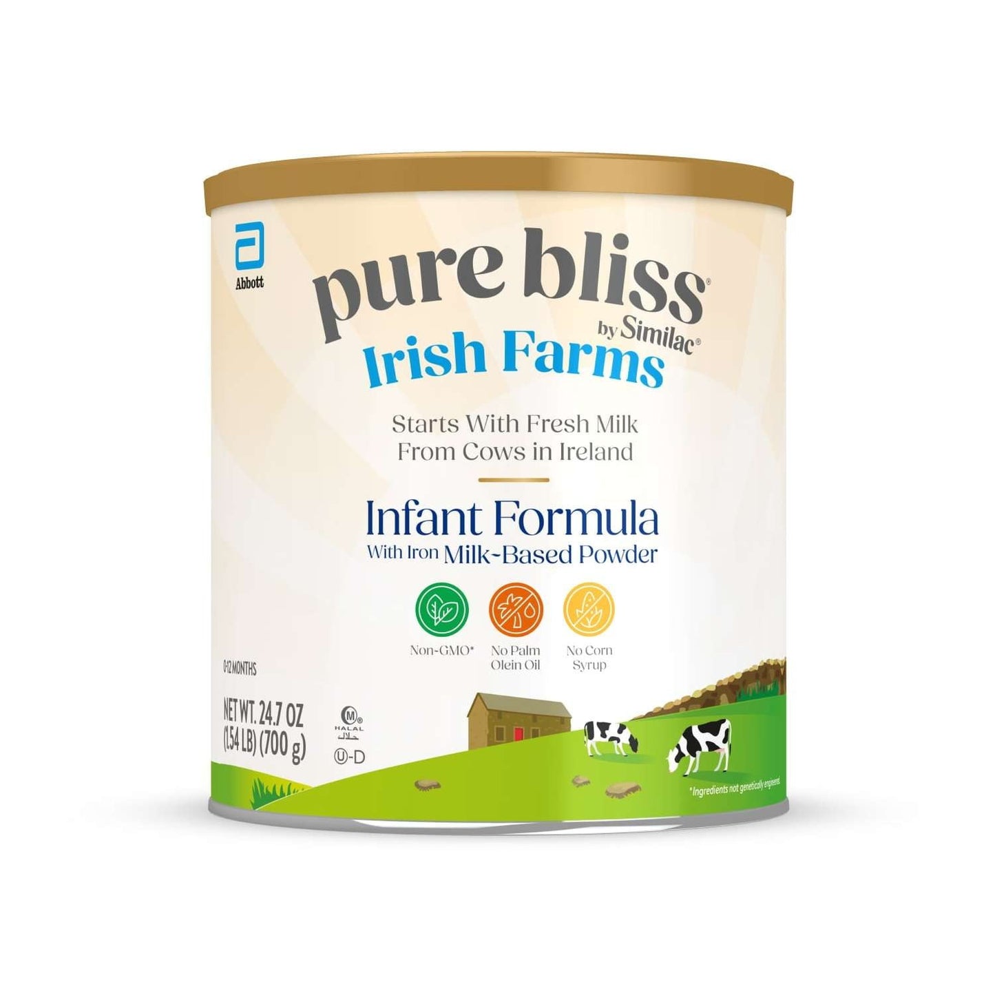 (2 pack) Pure Bliss by Similac Irish Farms Baby Formula Powder, 24.7-oz Can